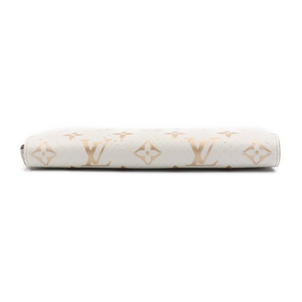 Louis Vuitton Zippy Long Wallet Python Latte White - image 4